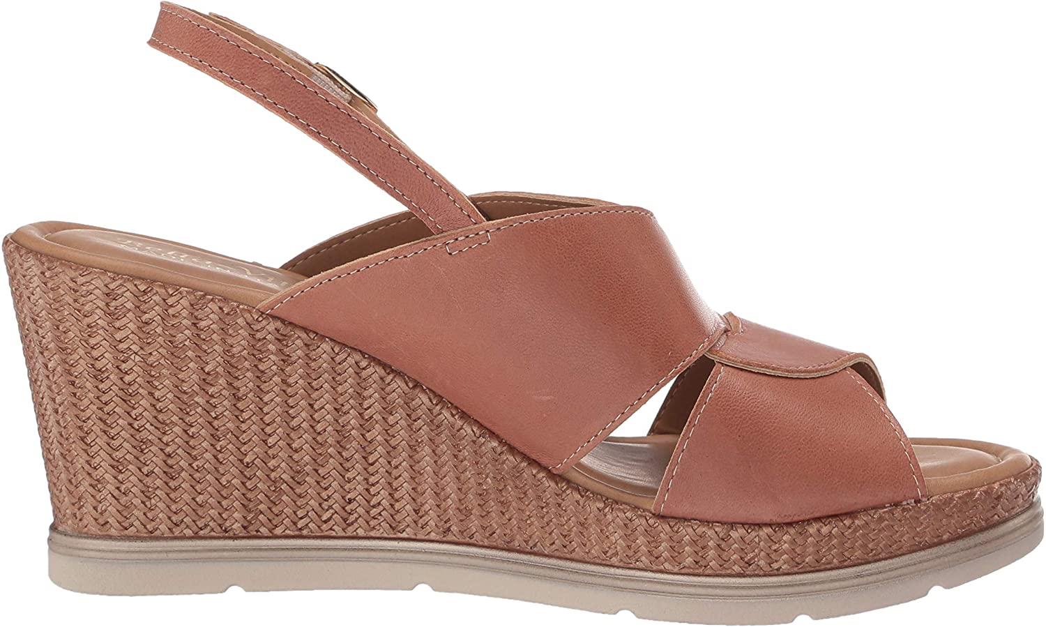 Bella Vita Women's Wedge Sandal, Brown Leather, Size 9.0 | eBay
