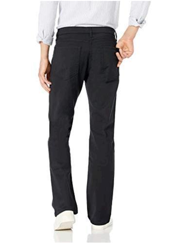 mens bootcut black trousers