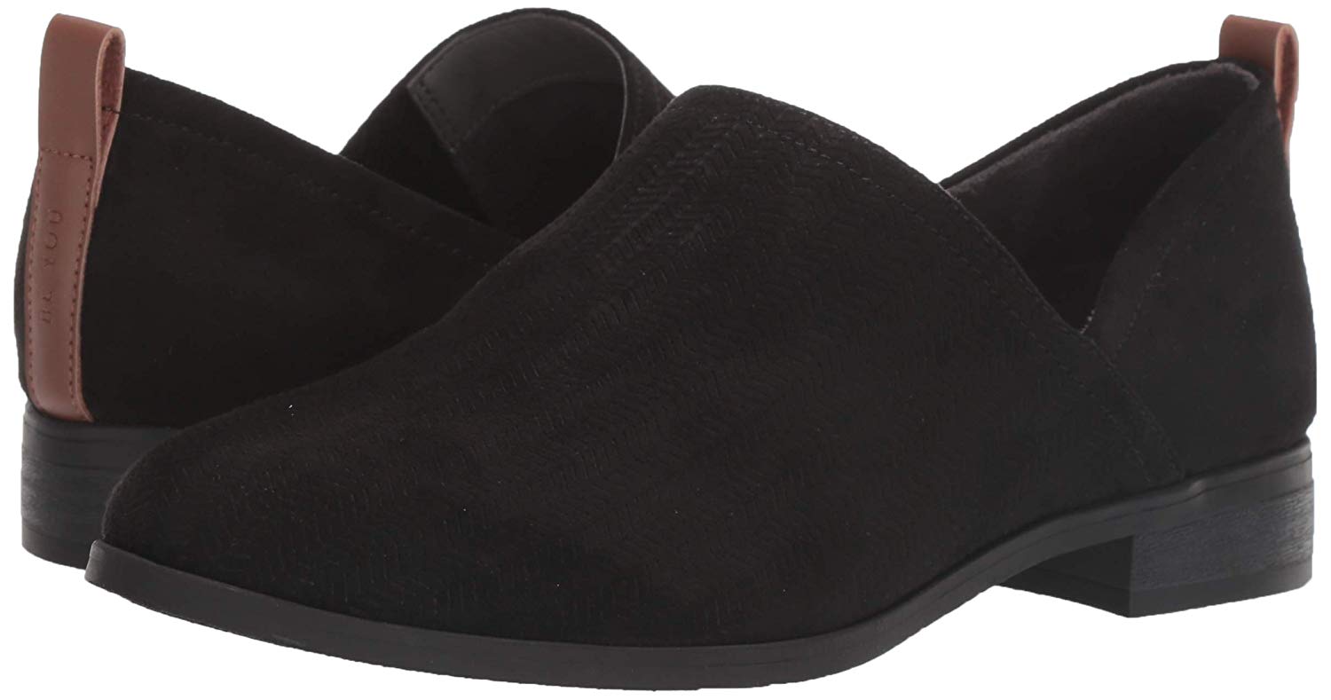 Dr. Scholl's Shoes Women's Ruler Ankle Boot Loafer, Black Microfiber ...