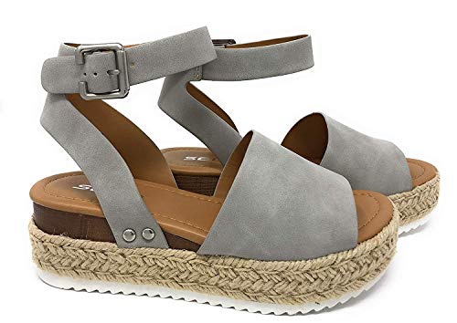 soda womens valett open toe casual ankle strap sandals