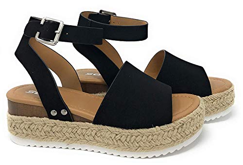 soda womens valett open toe casual ankle strap sandals