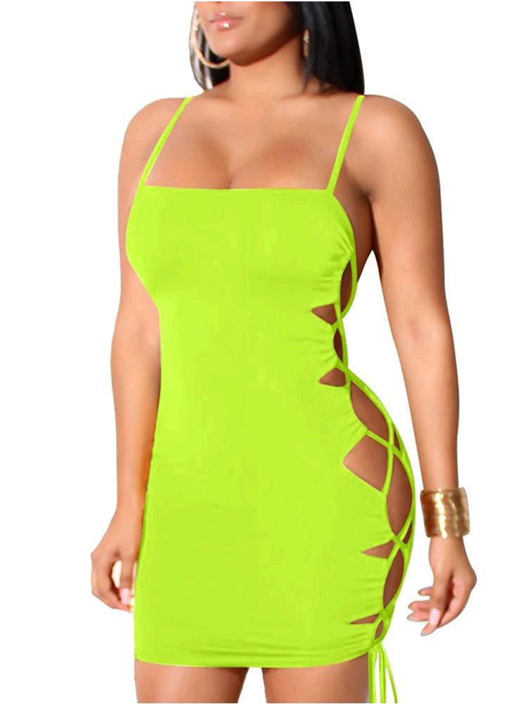 Black deep slash v neck bodycon dress prettylittlething usa Cut out dresses slit dresses cutaway prettylittlething