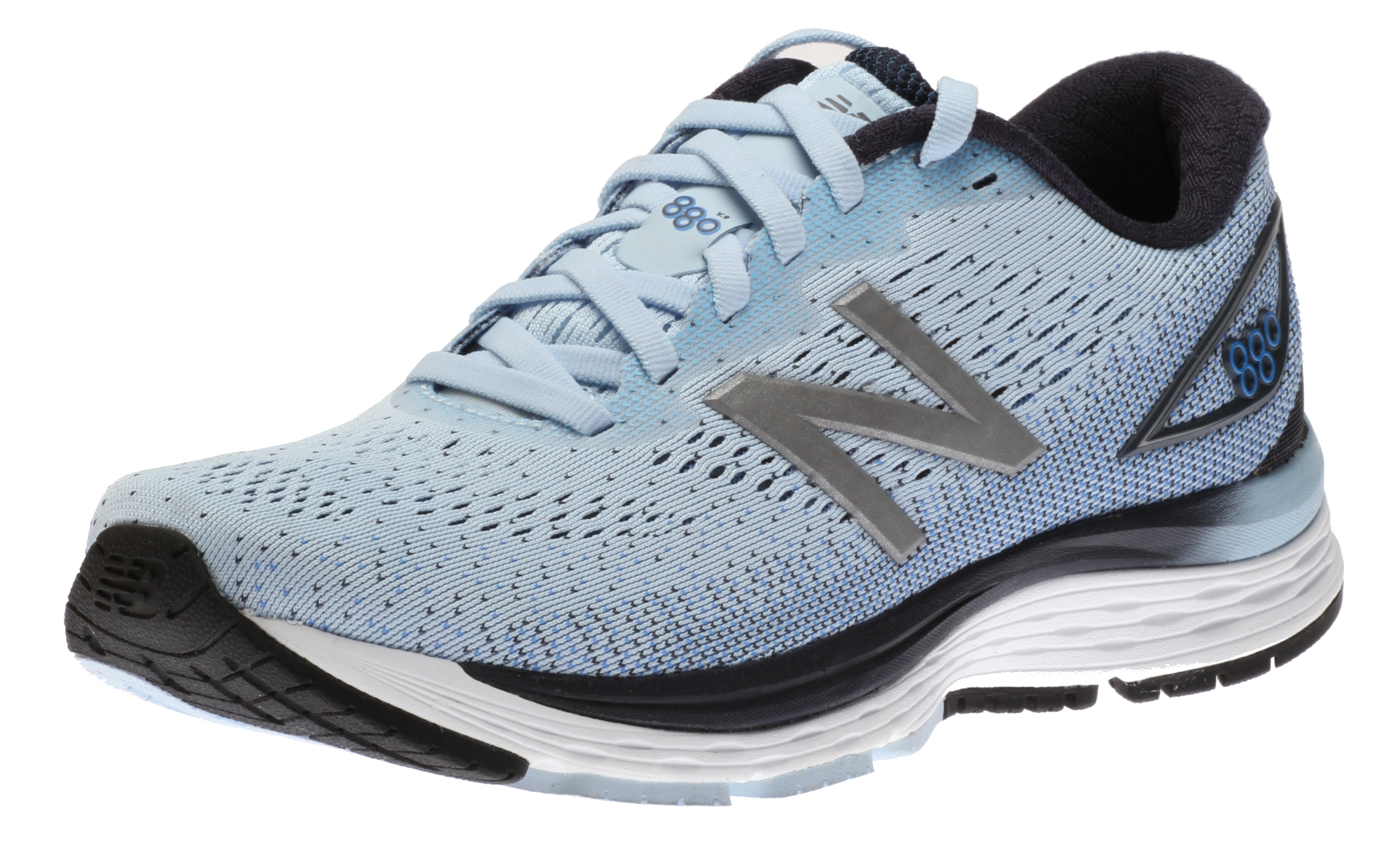 New Balance Womens W880AB9 Low Top Lace Up Running Sneaker, Blue, Size ...