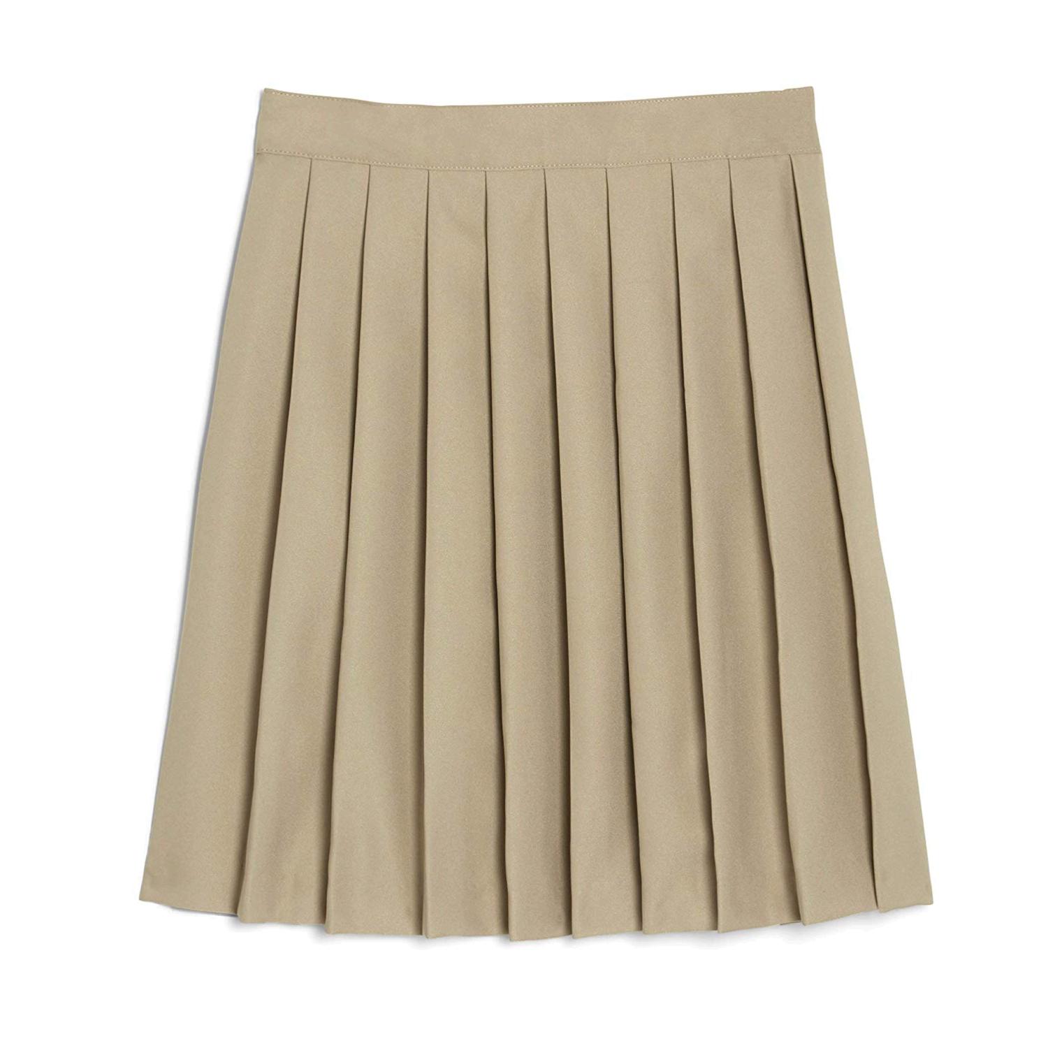 French Toast Girls' Pleated Skirt, Khaki, 18,Big Girls, Khaki, Size 18