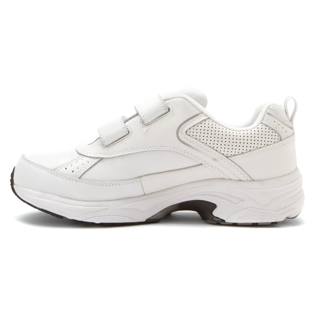 Drew Shoe Men�s Jimmy Sneakers, White Leather, Size 9.0 eBay