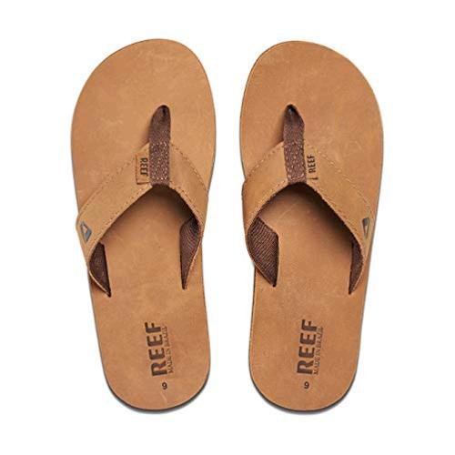 Reef Men's Leather Smoothy Sandal, Bronze/Brown, Size 8.0 J6C2 | eBay