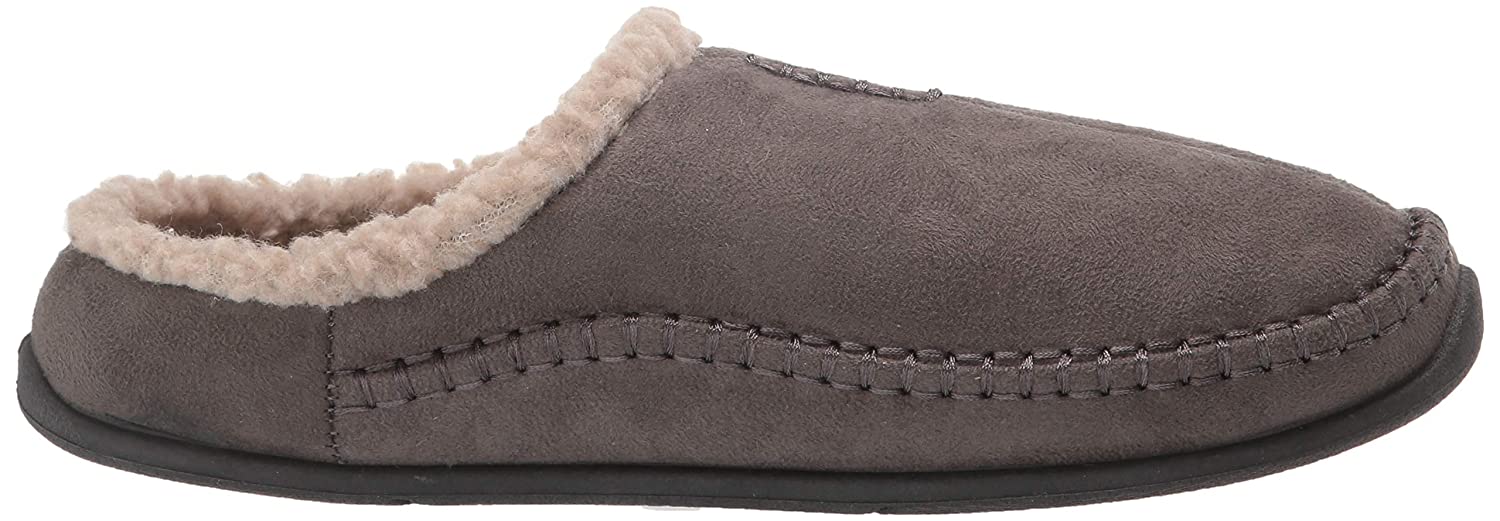 Deer Stags Mens nordic Faux Fur Closed Toe Slip On Slippers, Charcoal, Size 14.0 | eBay