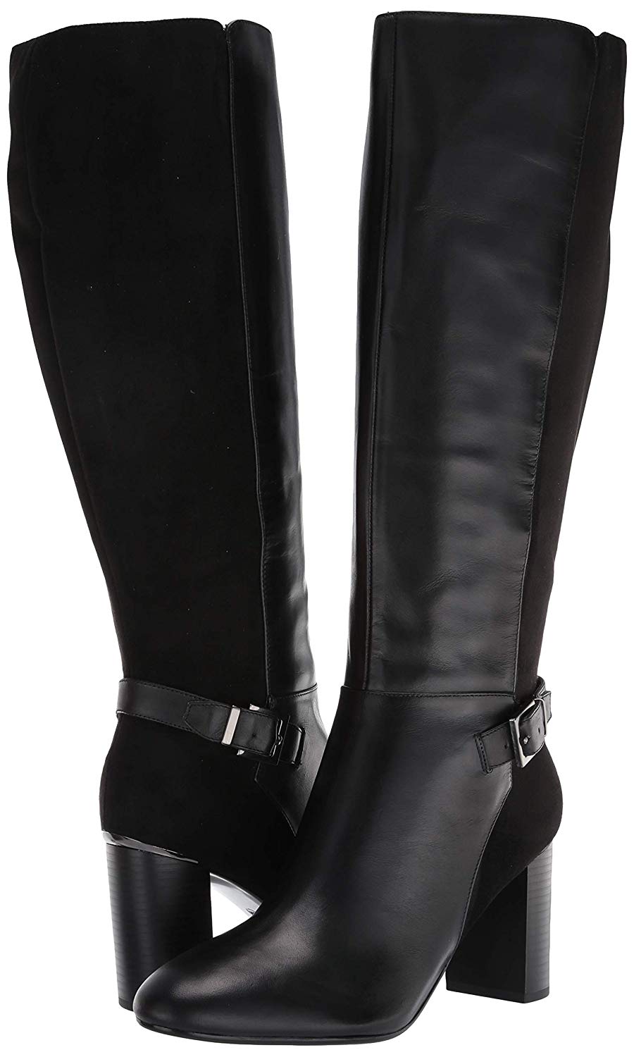 Bandolino Womens bilya Almond Toe Knee High Fashion Boots, Black, Size ...