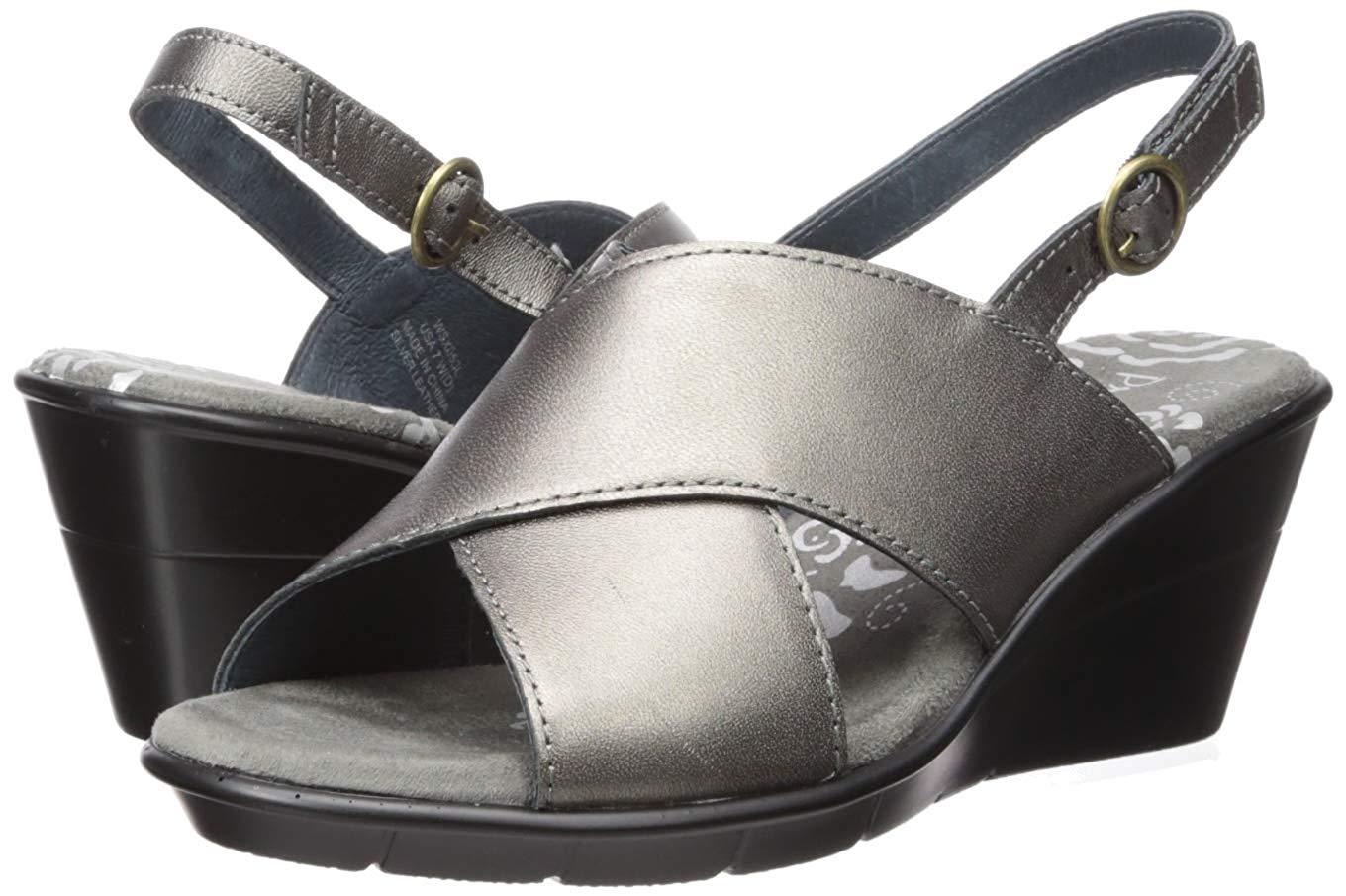 silver embellished heeled sandals