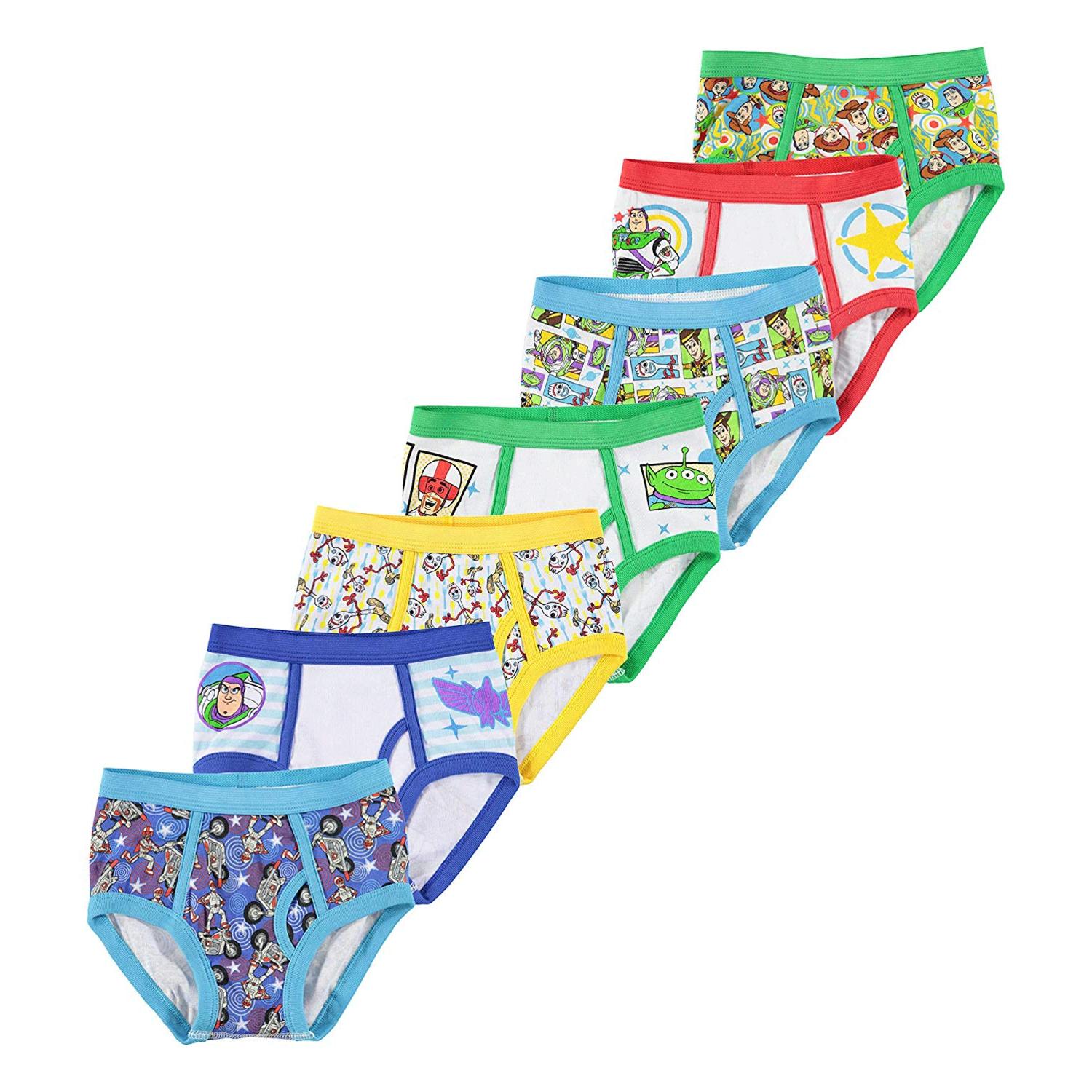 Handcraft Little Boys' Toy Story 7 Pack Brief, Multi, 2T/3T, Toy7, Size