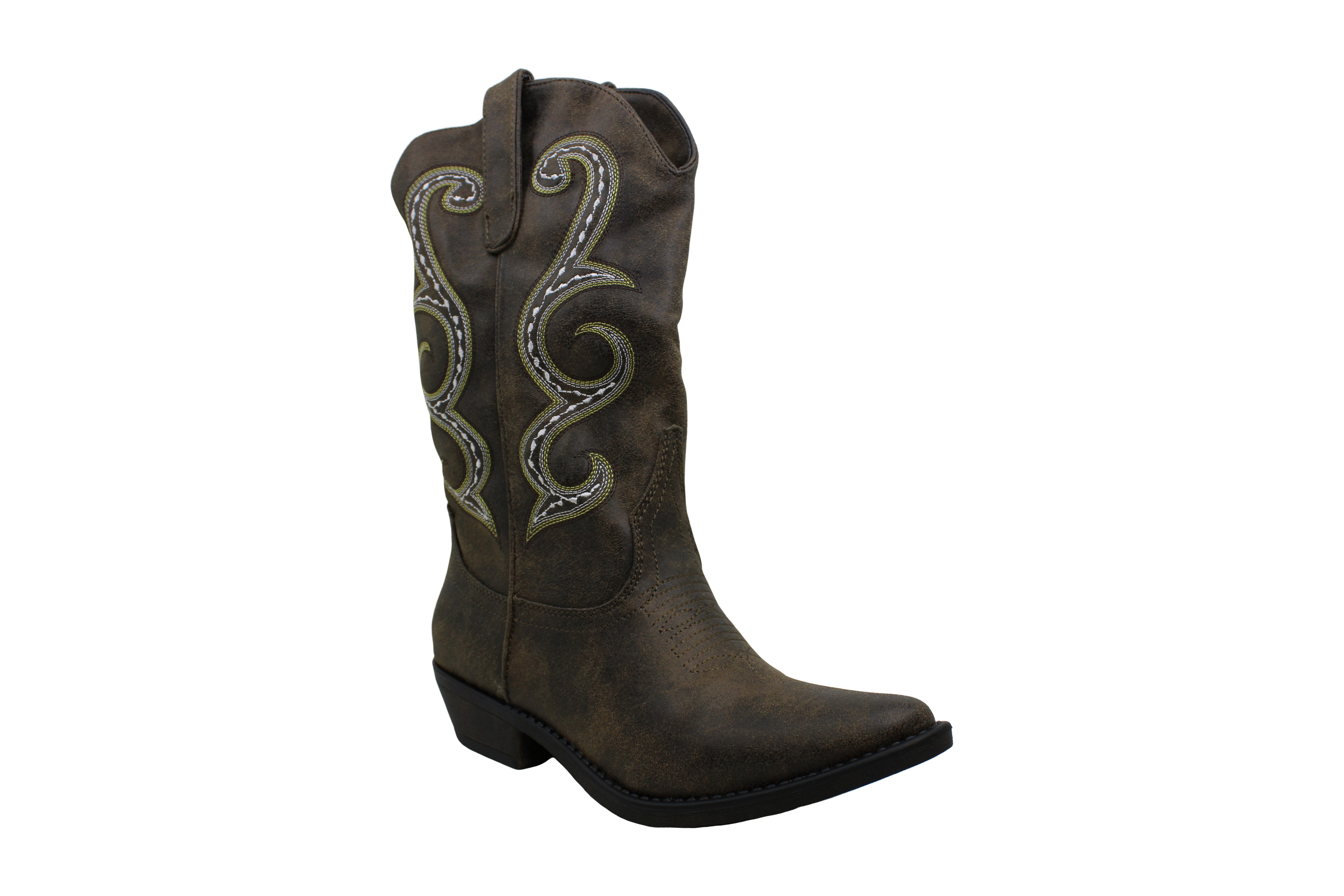 mid calf western boot