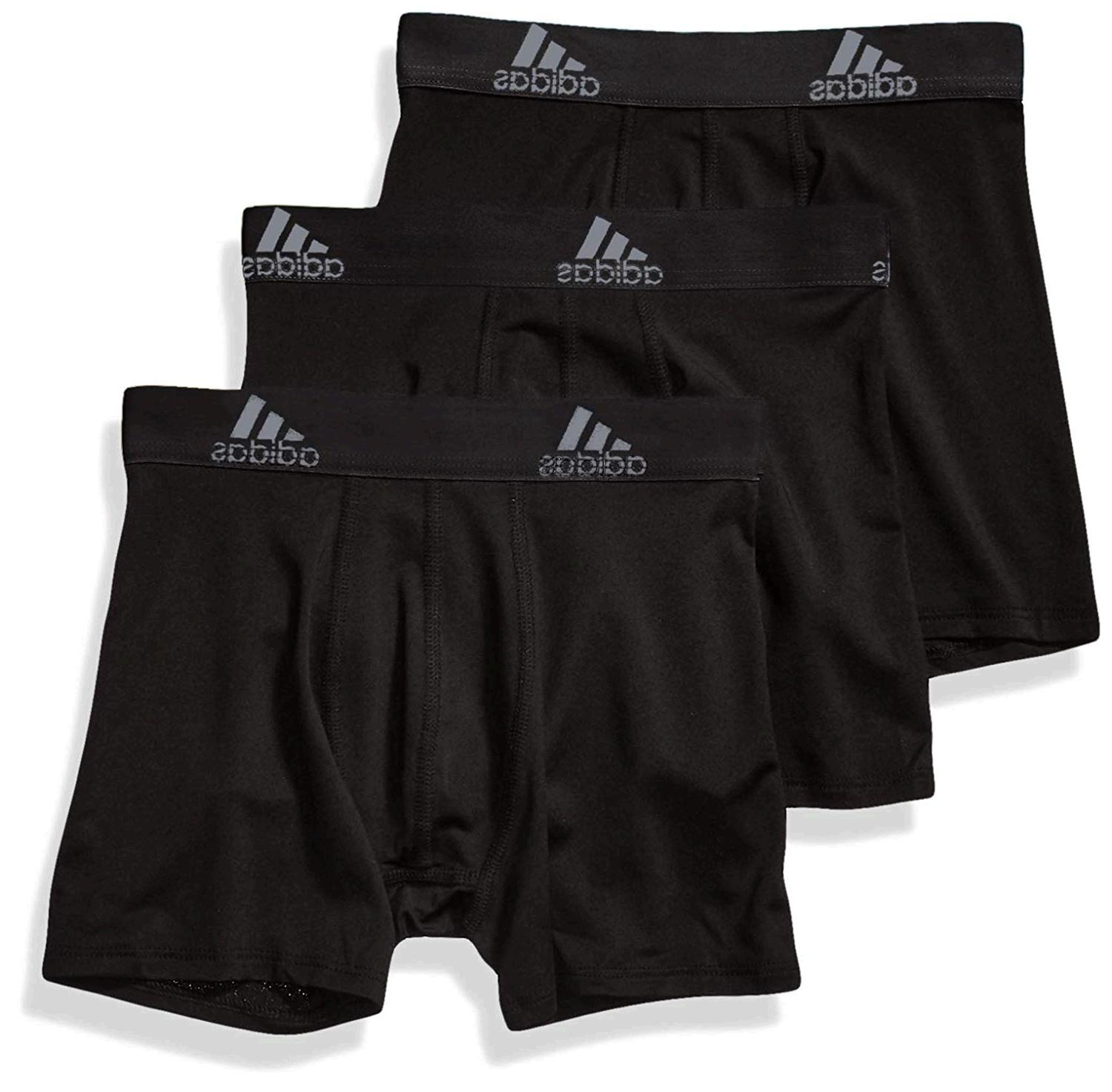 adidas Sport Performance Climalite Boxer Briefs Underwear, Black, Size ...