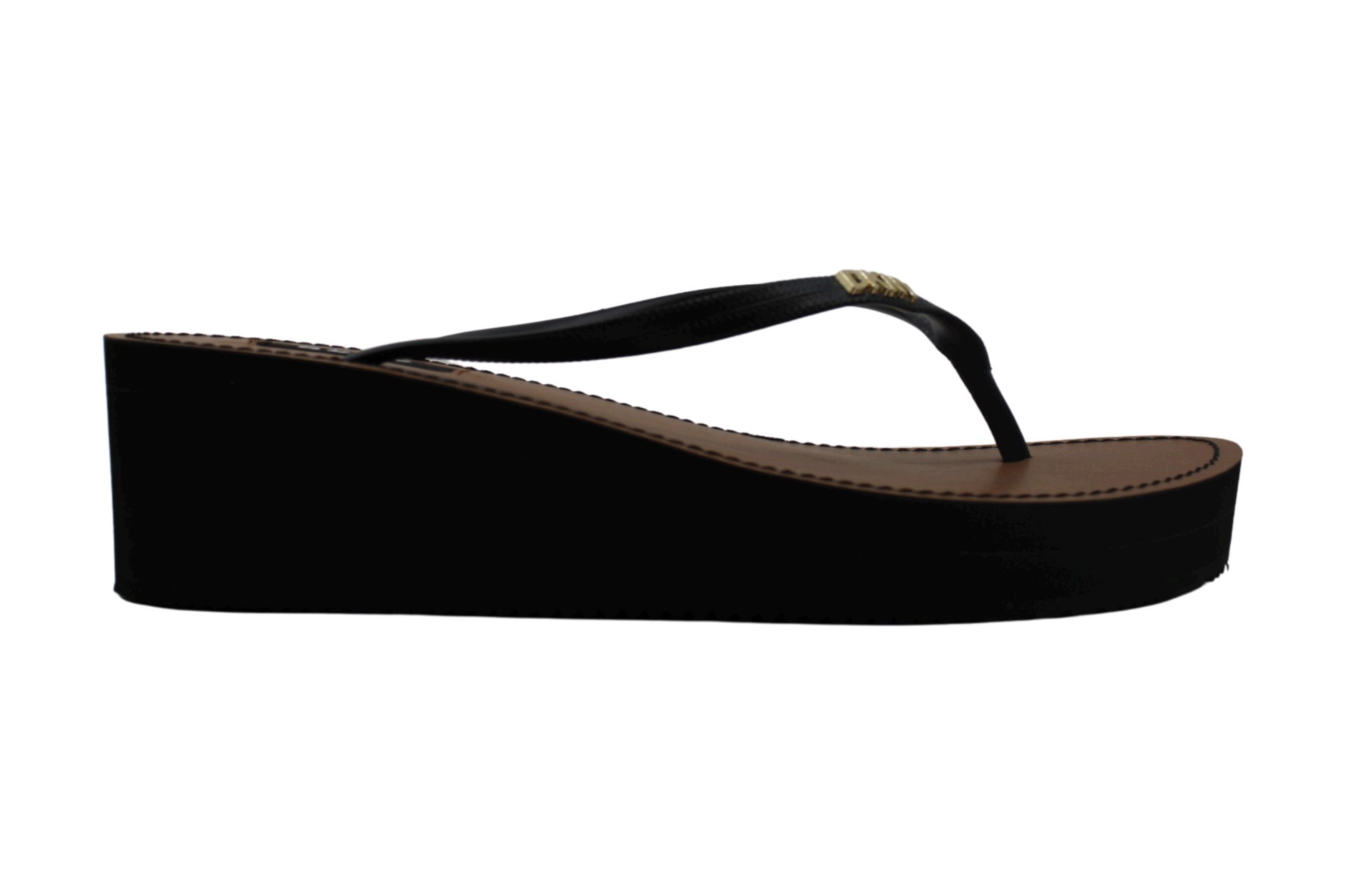 DKNY Womens Mar Wedge Sandals Open Toe Casual Platform Sandals, Black ...