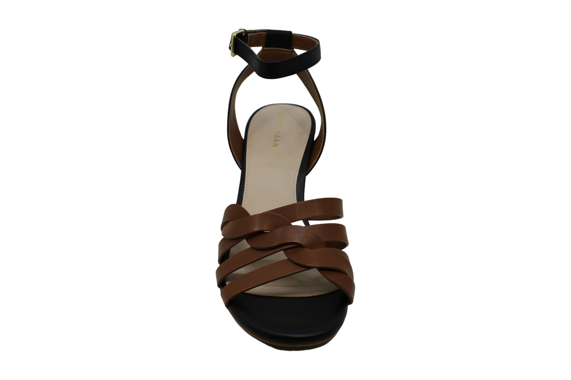Cole Haan Womens myra Leather Peep Toe Formal Strappy Sandals, Black, Size 8.0 E 192004372334 | eBay