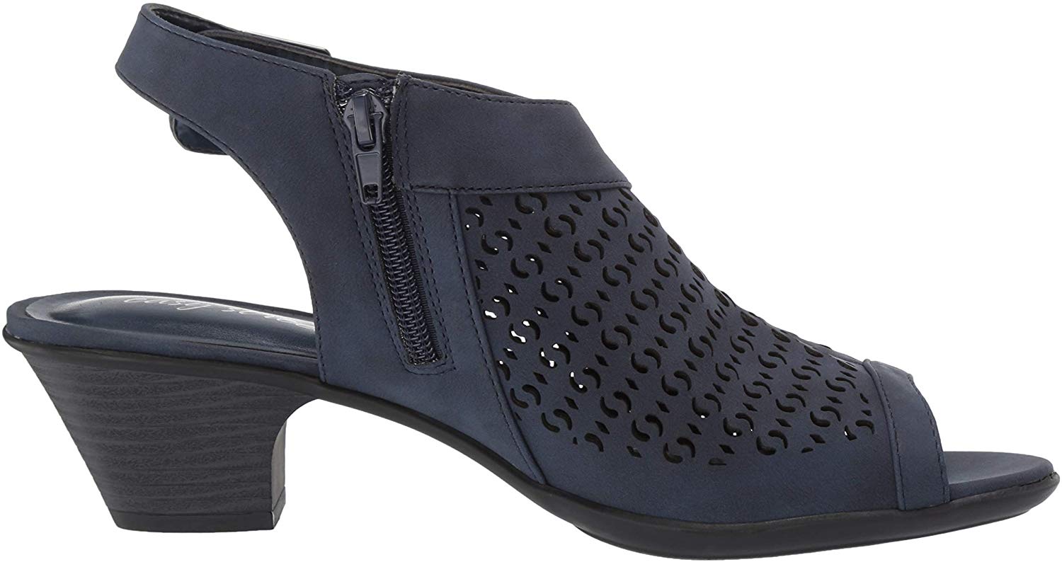 navy slingback sandals