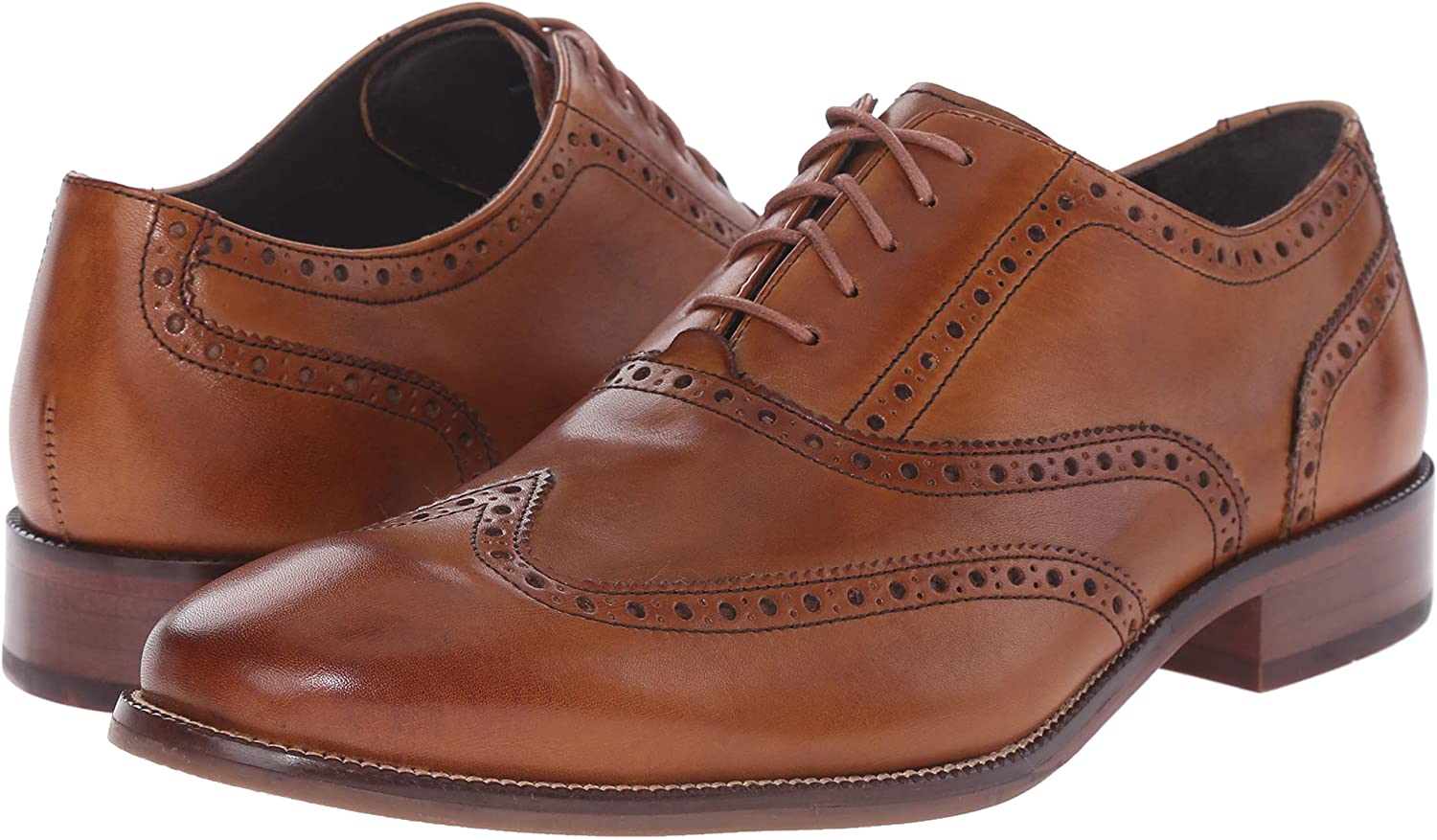 cole haan british tan wingtip