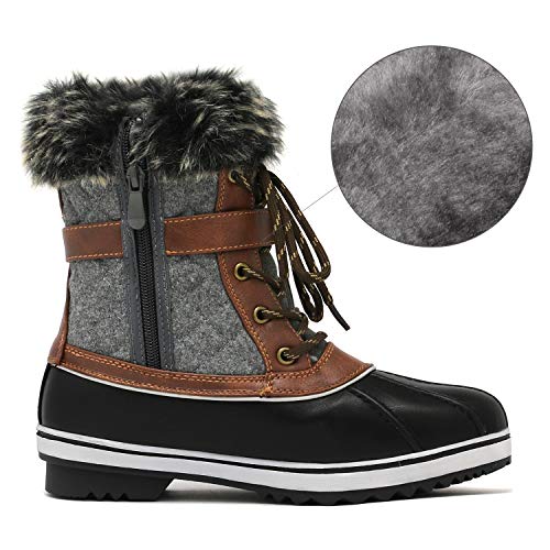 winter boots women grey
