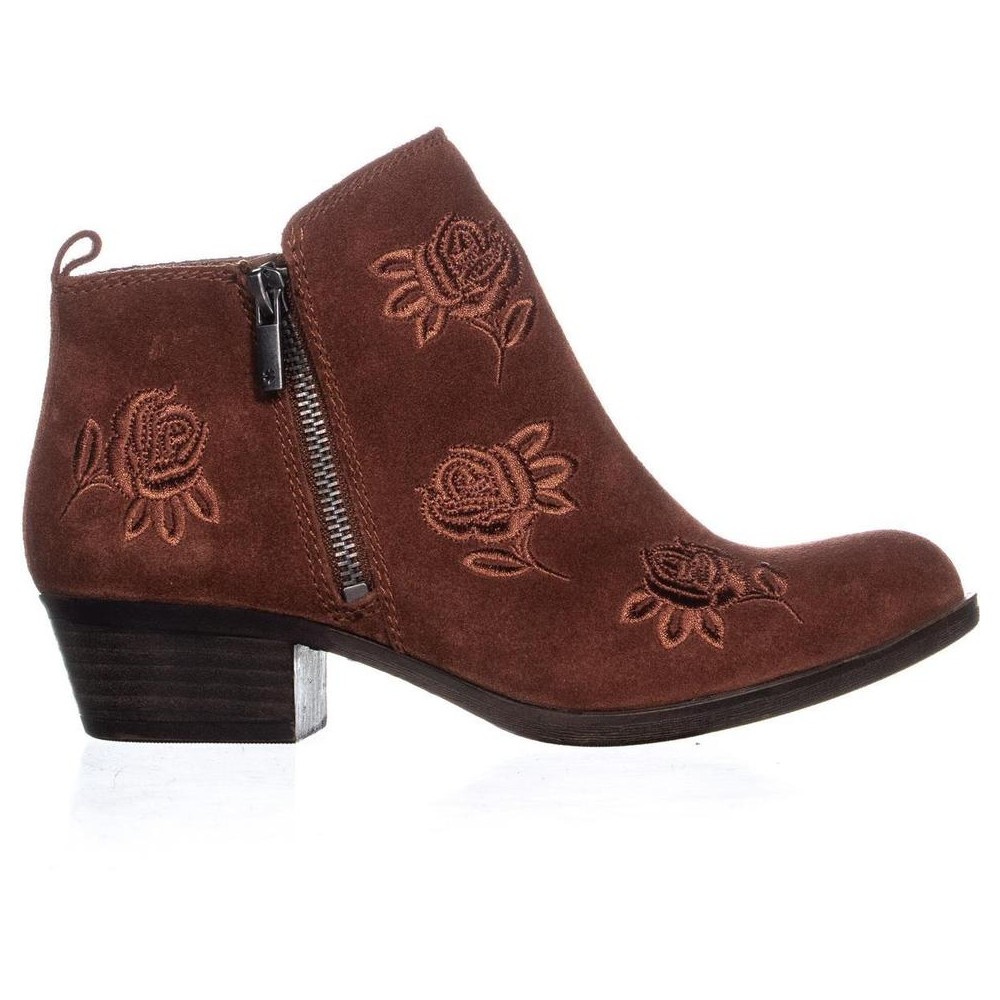 red ankle boots ebay