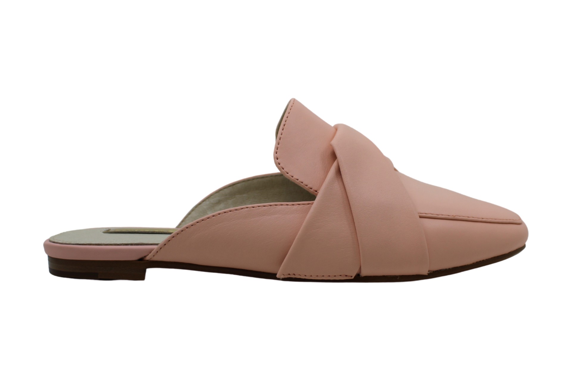 leather square toe mules