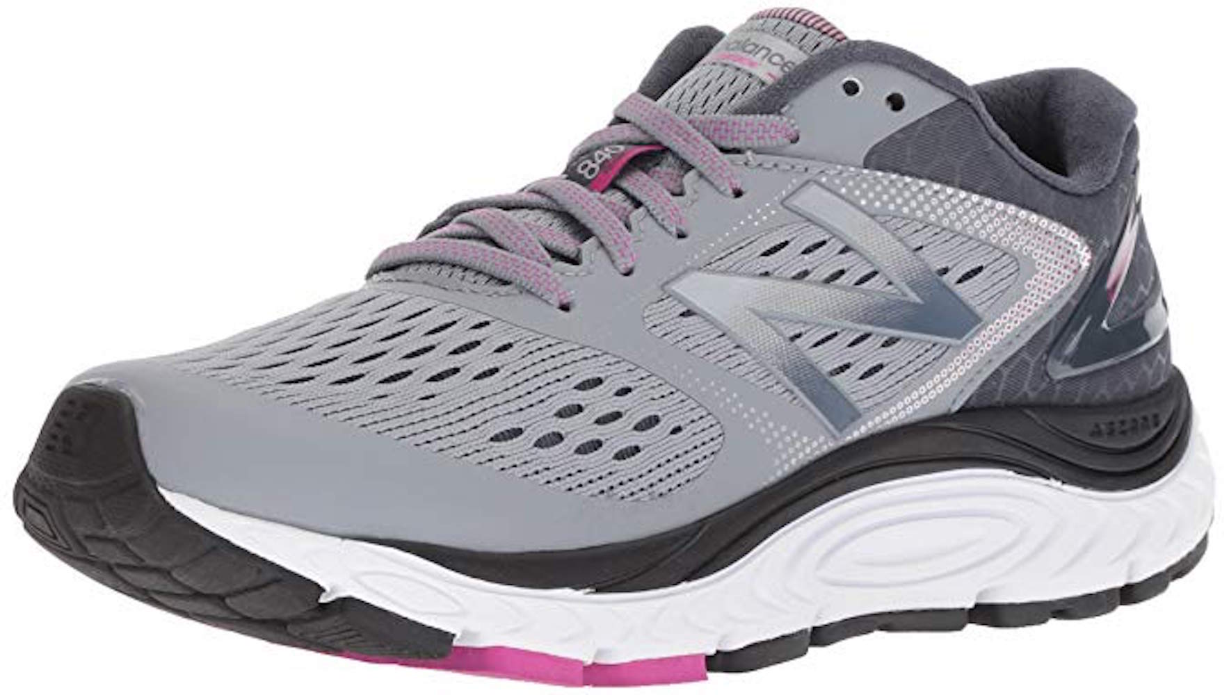 New Balance Women's Shoes W840GO4 Fabric Low Top Lace Up, Grey/Pink ...