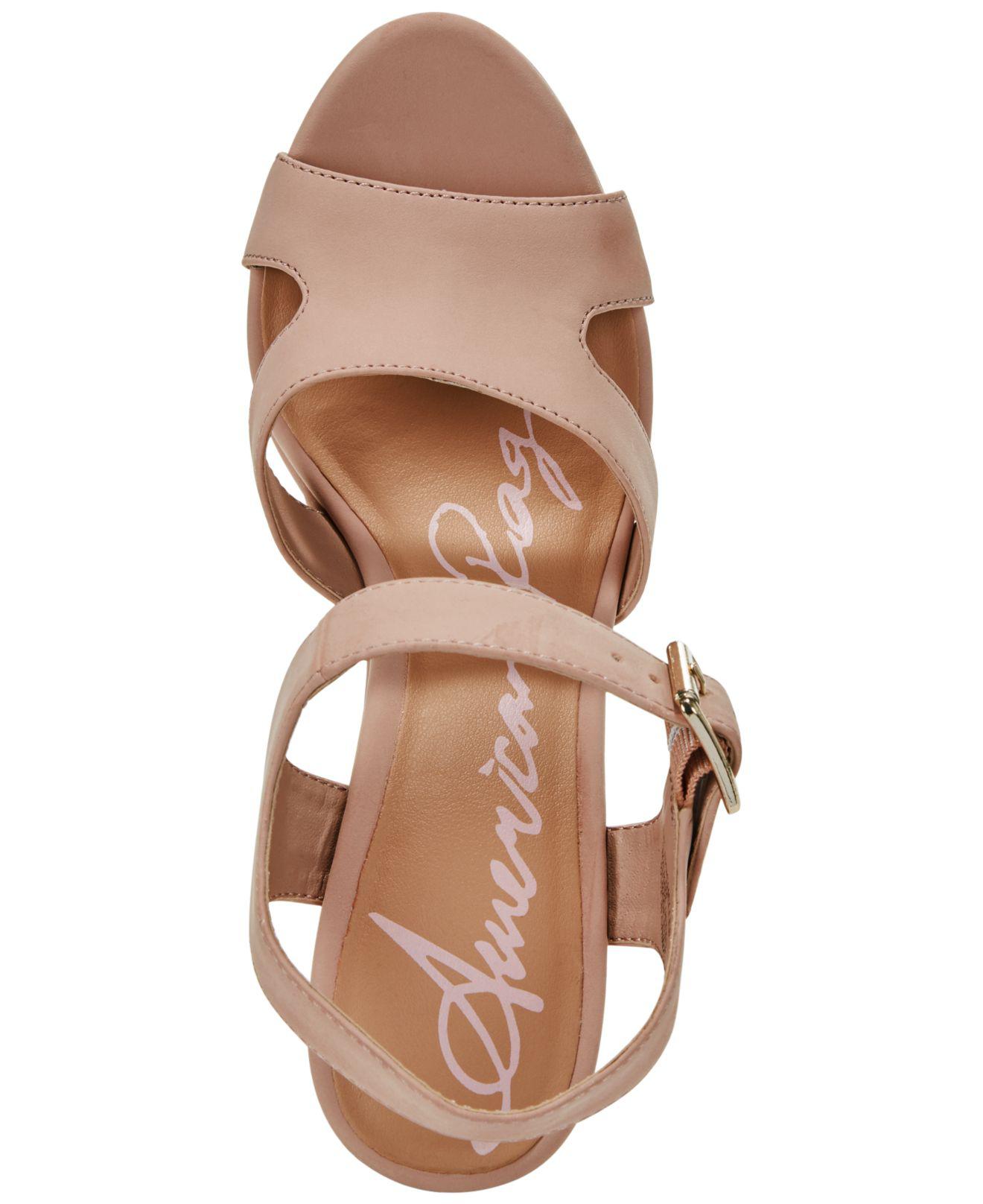 American Rag Womens Rochelle Open Toe Casual Platform Sandals, Red 1, Size 7.5 7 | eBay