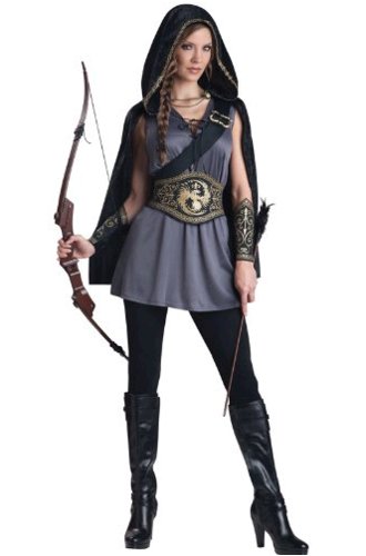 InCharacter Huntress Adult Costume Grey, Grey/Black, Size Small VyVs | eBay