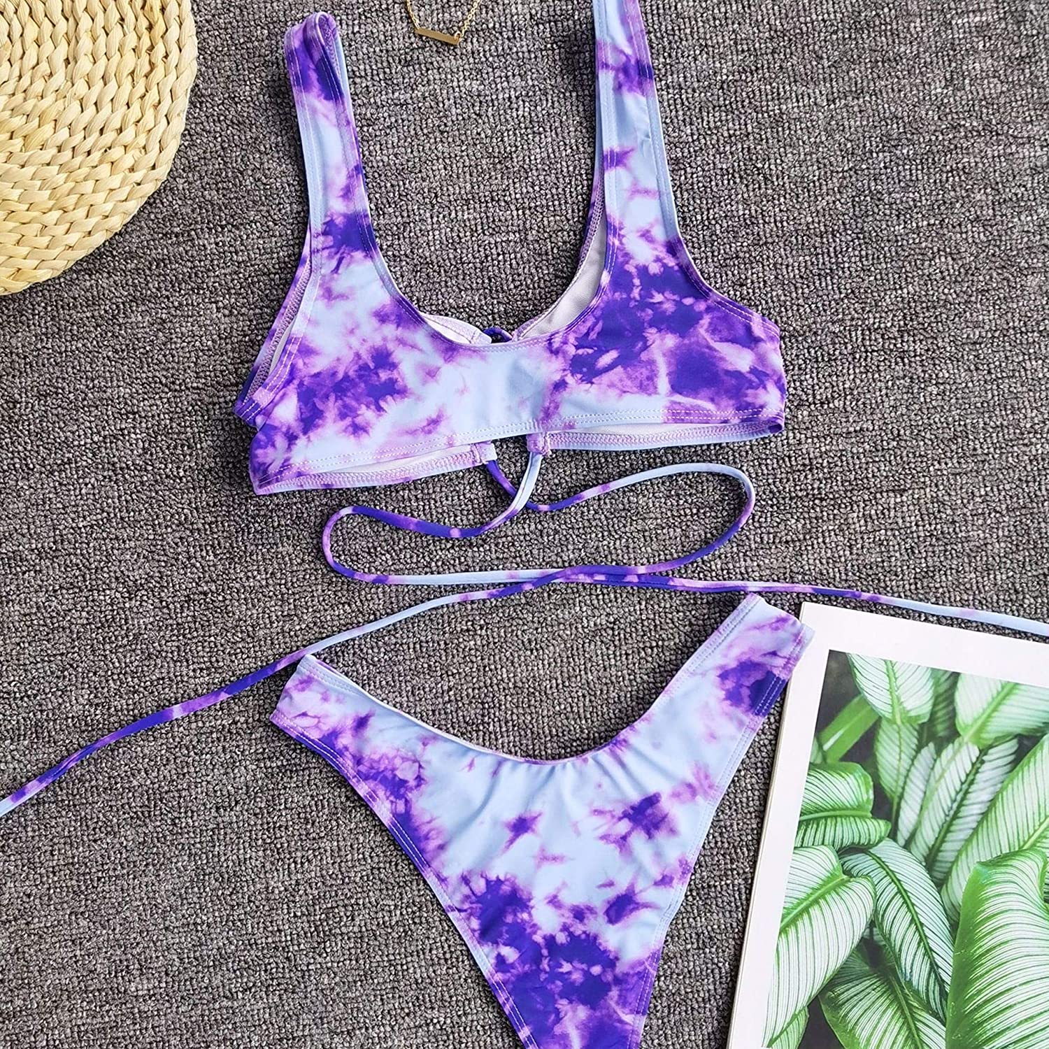 womens tie dye two piece set