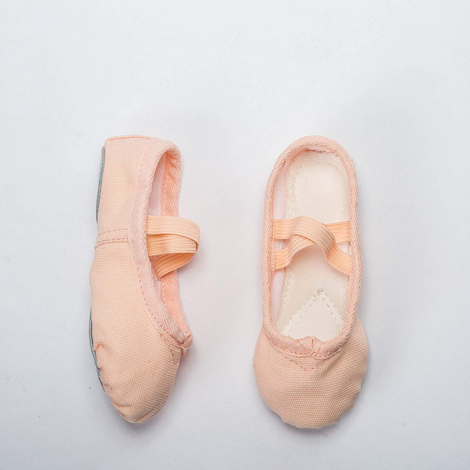 Ballet Shoe Ballet Slippers for Girls Toddler Canvas, Ballet Pink, Size