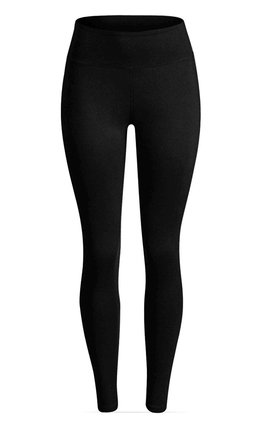 SATINA High Waisted Leggings – 22 Colors – Super Soft, Black, Size Plus ...