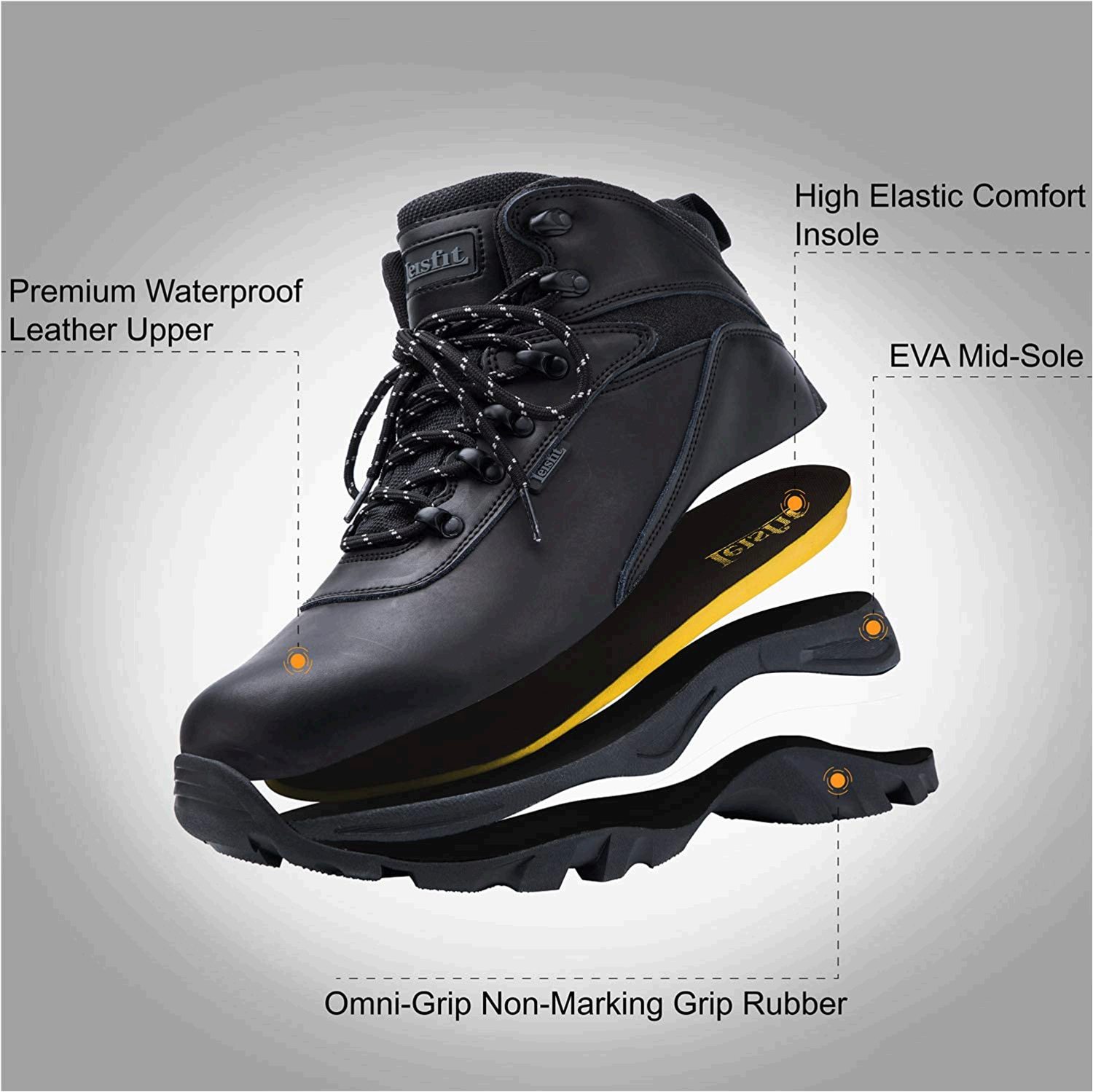 mens waterproof walking boots size 10