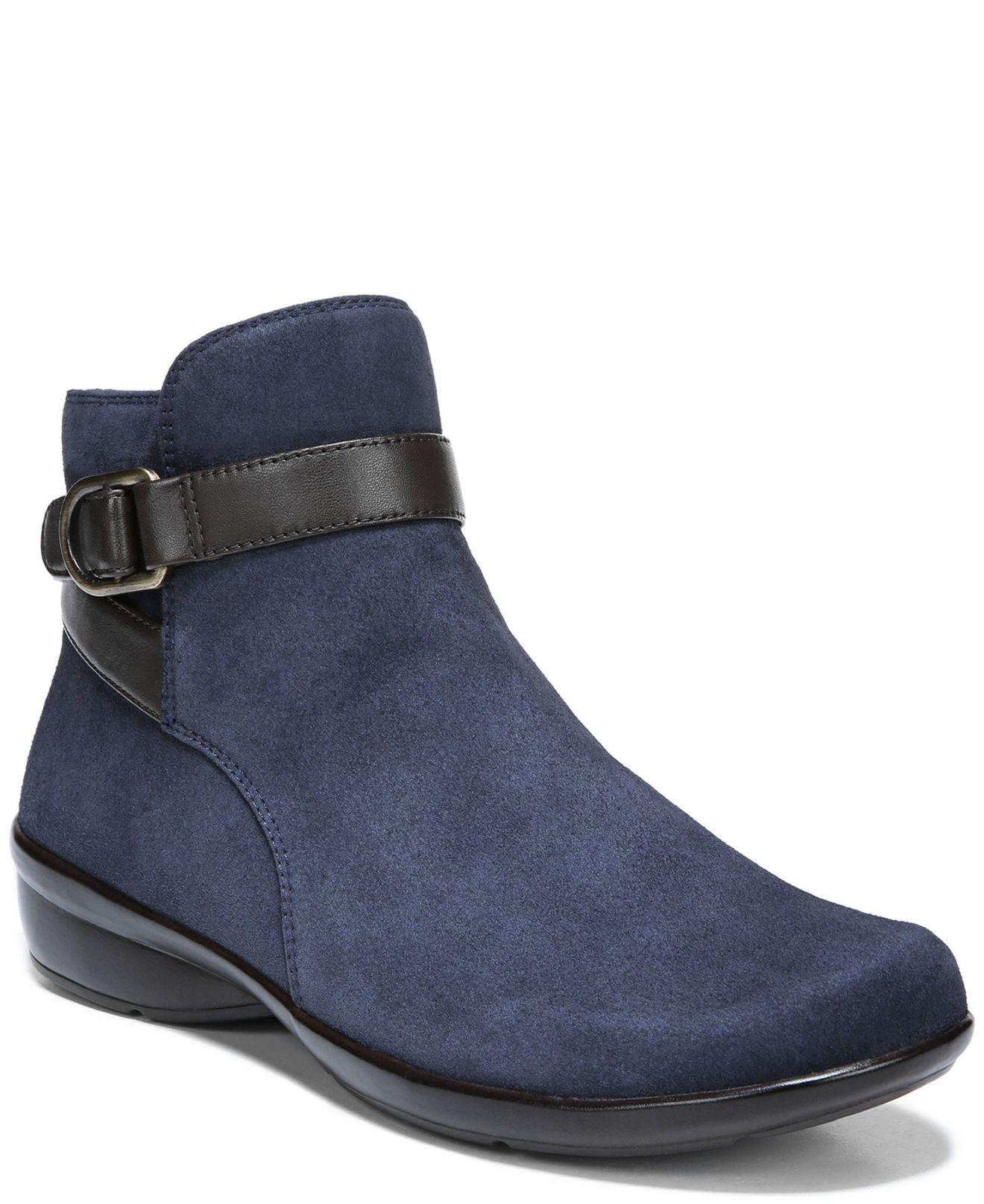 navy blue ankle shoes