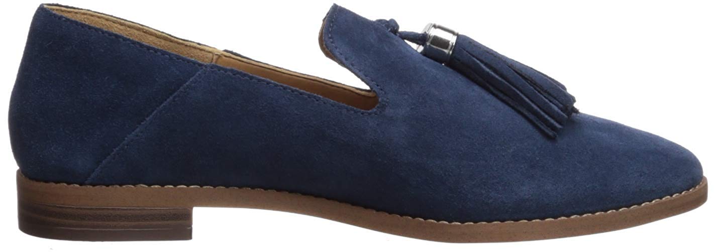 Franco Sarto Womens Hadden Suede Almond Toe Loafers, Lapis Blue, Size 0Fl7 | eBay