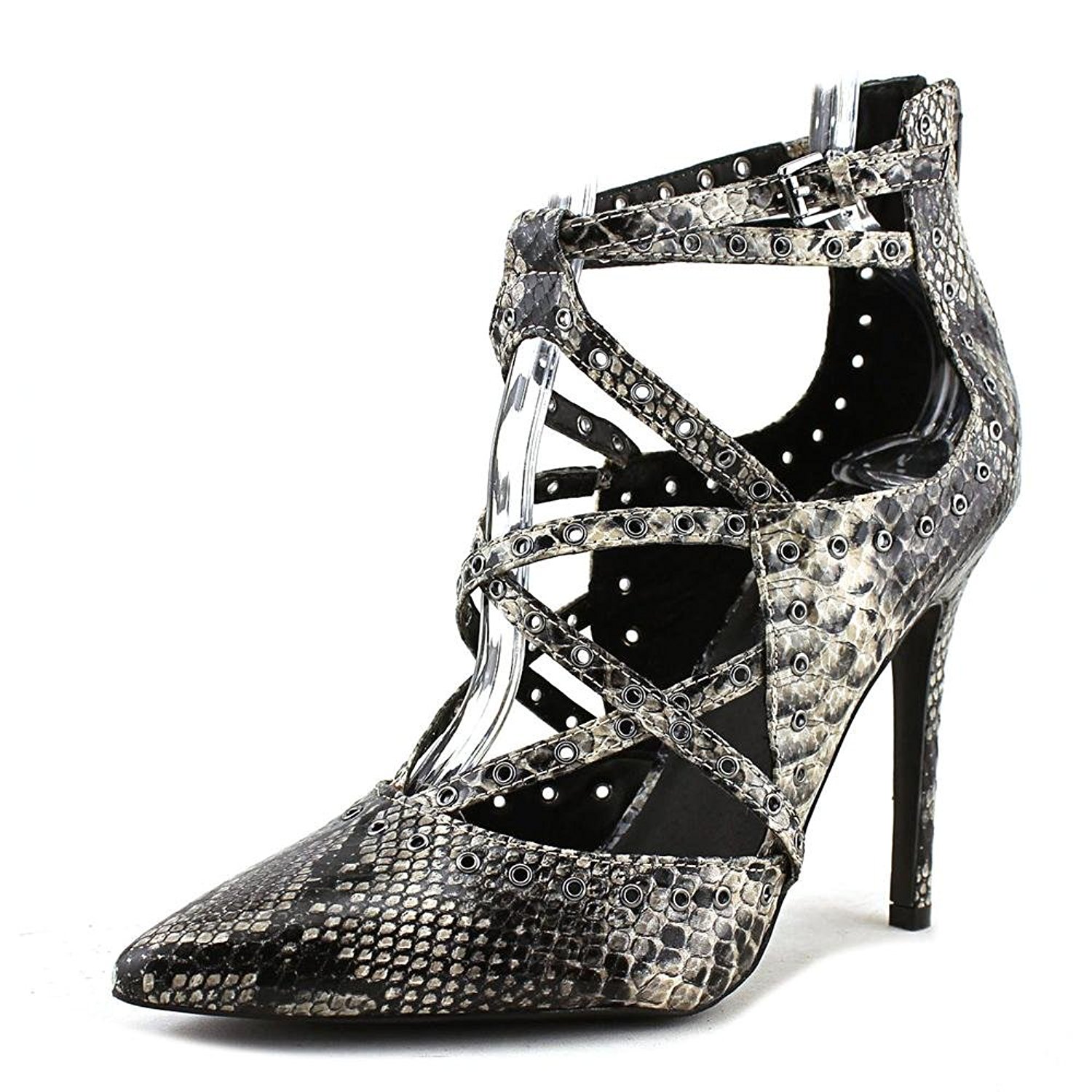 G by Guess Womens Farrell Pointed Toe Ankle Wrap Classic Taupe Snake Size 8.5 G by Guess Womens Farrell Pointed Toe Ankle Wrap Classic Taupe Snake Size 8.5