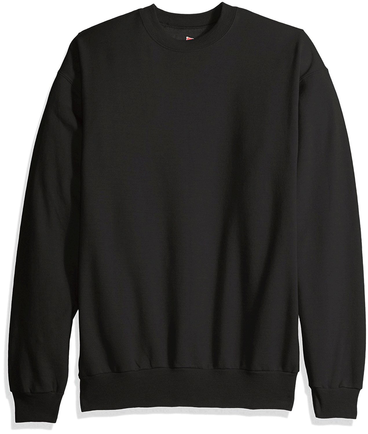 Hanes Men's Ecosmart Fleece Sweatshirt, Black, Medium, Black, Size ...