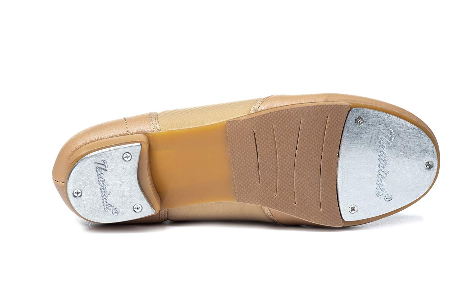 Theatricals Adult Neoprene Insert Tap Shoes T9100, Tan, Size 8.5 BQVK