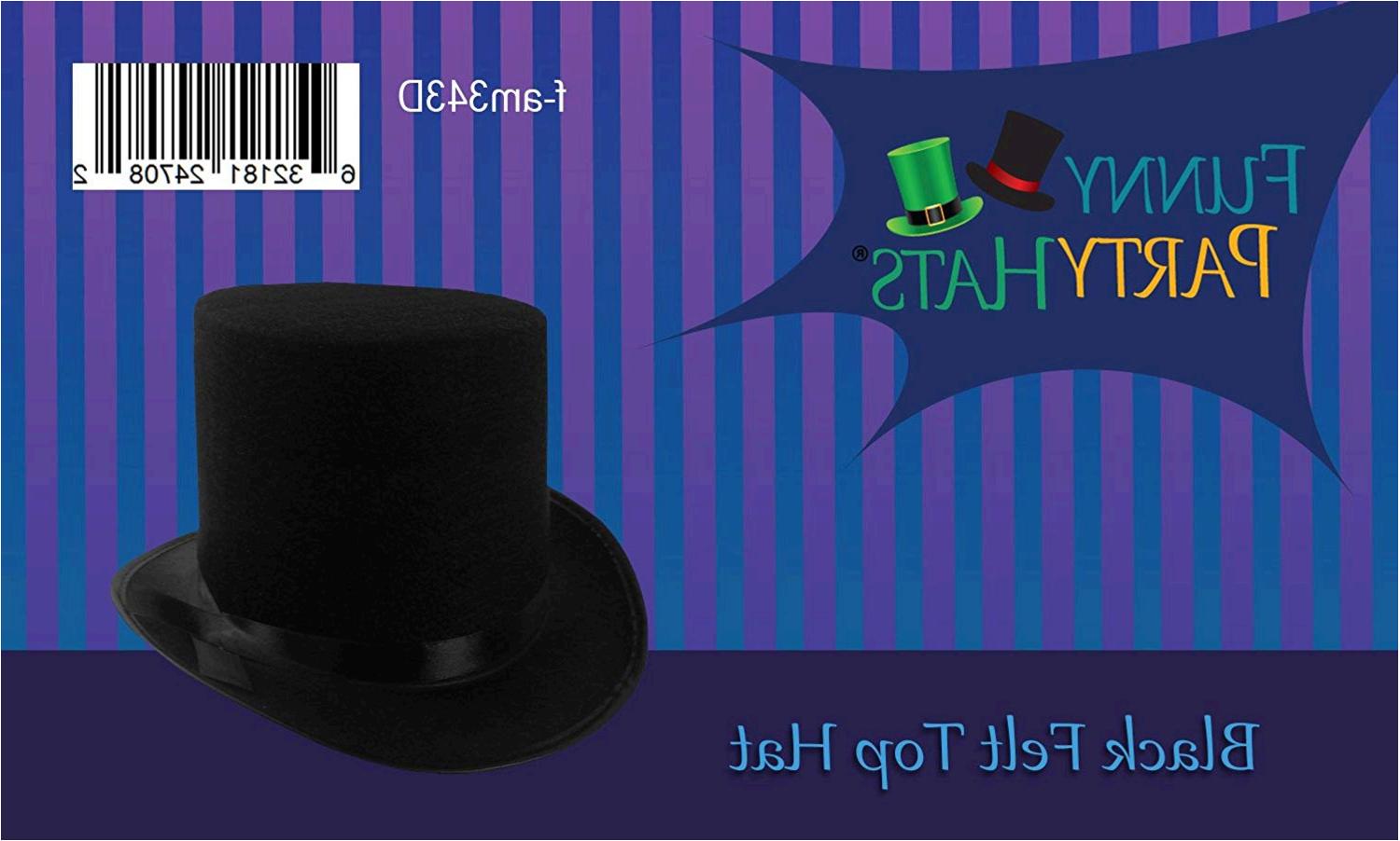Funny Party Hats Dress up Hats for Adults Costume Party Hats, Black