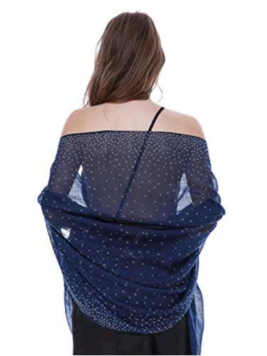 navy blue evening wrap