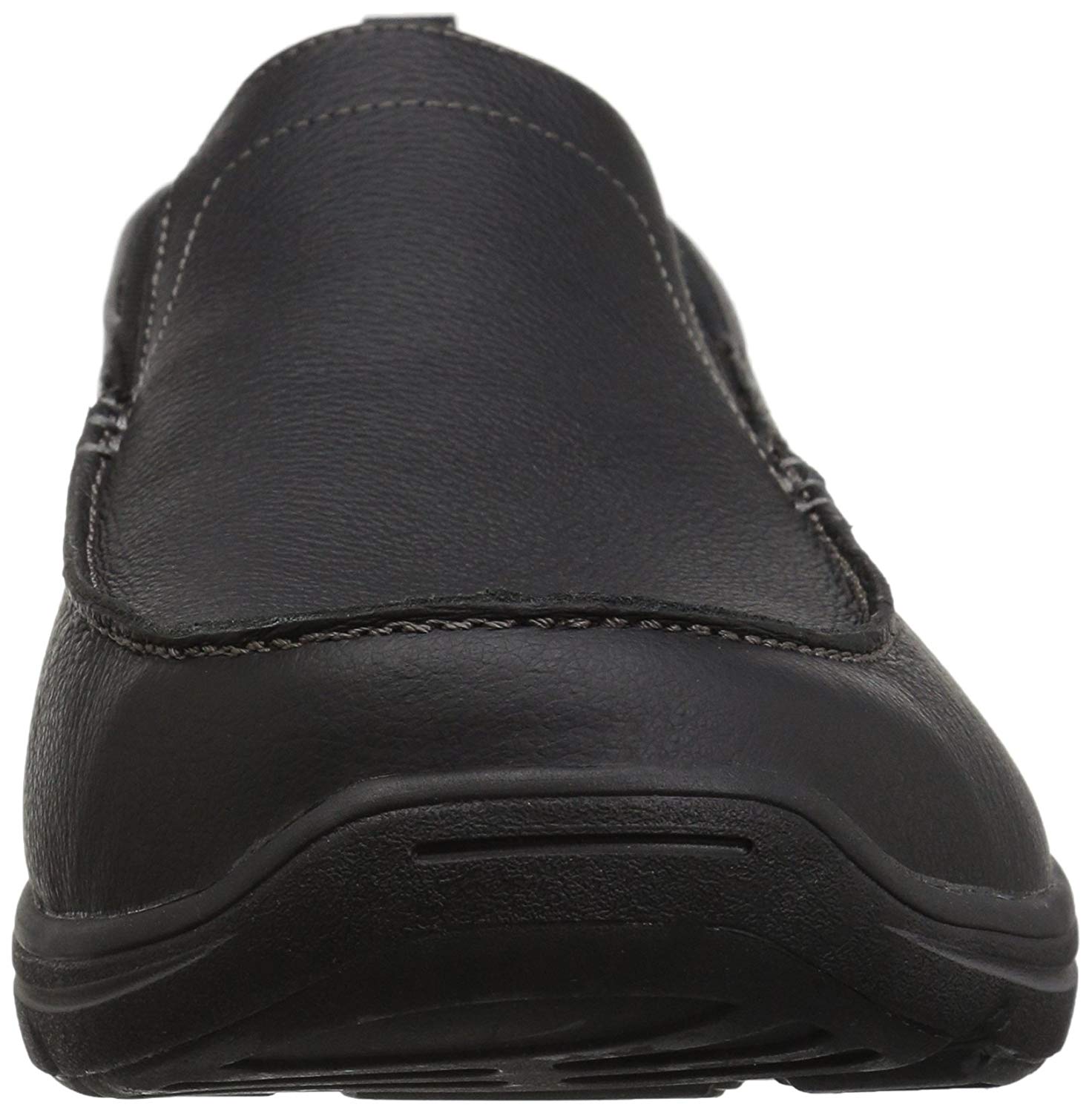 mens black leather sketchers