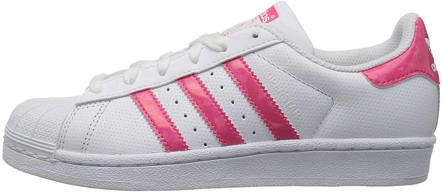 pink white adidas shoes