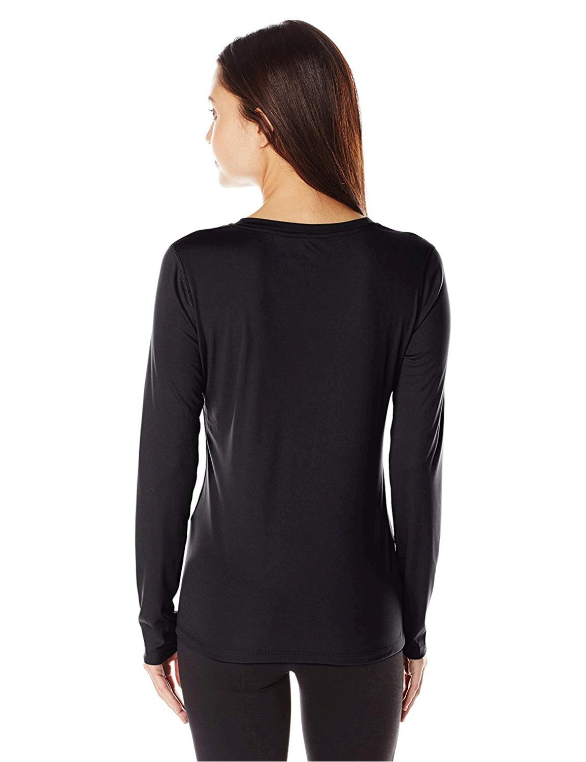 Hanes Women's Sport Cool Dri Performance Long Sleeve Tee,, Black, Size Medium Y4 | eBay