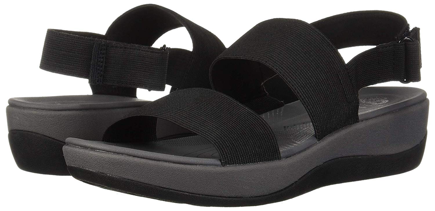 CLARKS Women's Arla Jacory Sandal, Black Solid, Size 9.5 4g1S | eBay