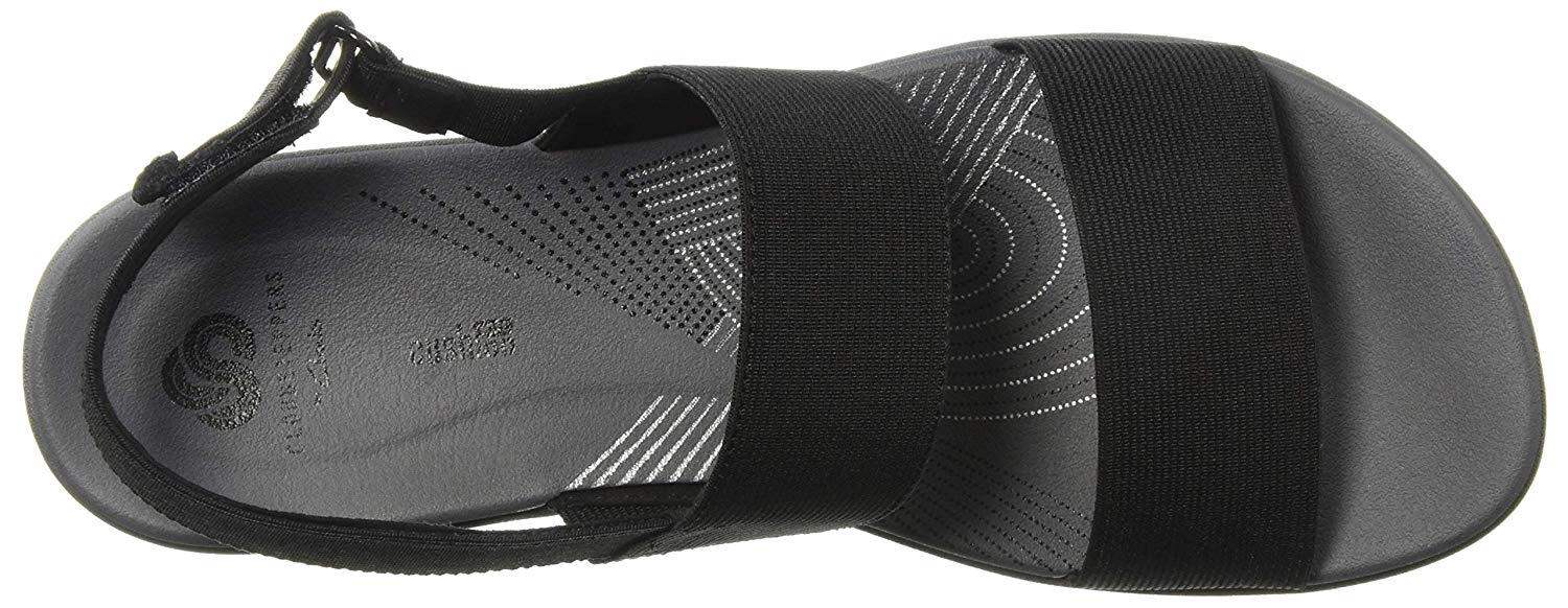 CLARKS Women's Arla Jacory Sandal, Black Solid, Size 9.5 4g1S | eBay