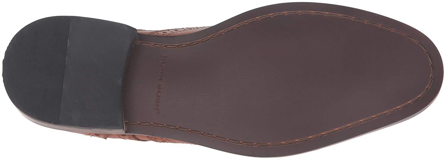 Nunn Bush Mens Nelson Leather Lace Up Dress Oxfords, Cognac, Size 0gjv | eBay