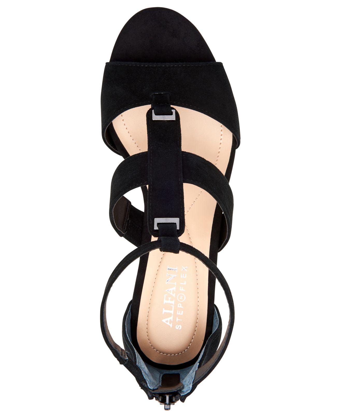 alfani black sandals