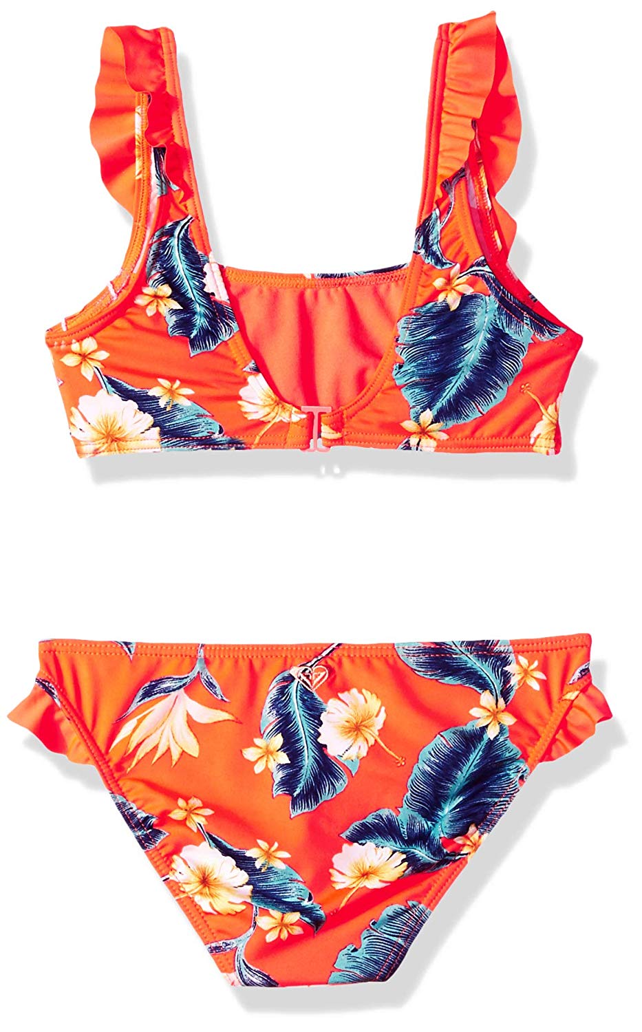 Roxy Big Girls' Seaside Lover Athletic Swimsuit Set, Medieval Blue, Red ...