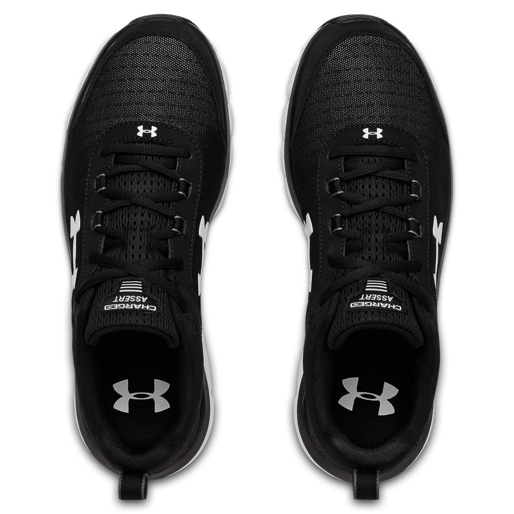 Under Armour Mens Under Armour Men's Charged Assert 8, Black/White ...