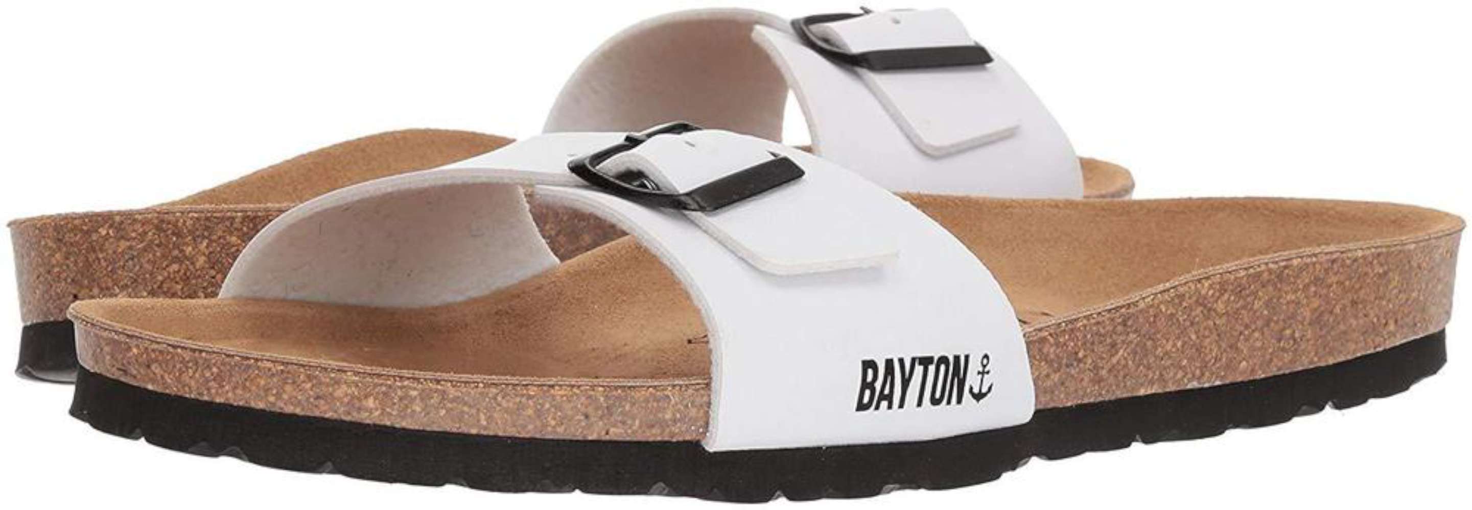 white open toe flat sandals