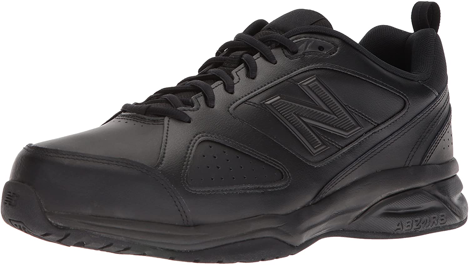 New Balance Mens Mx623v3 Training Shoe, Leather Low Top Lace, Black ...