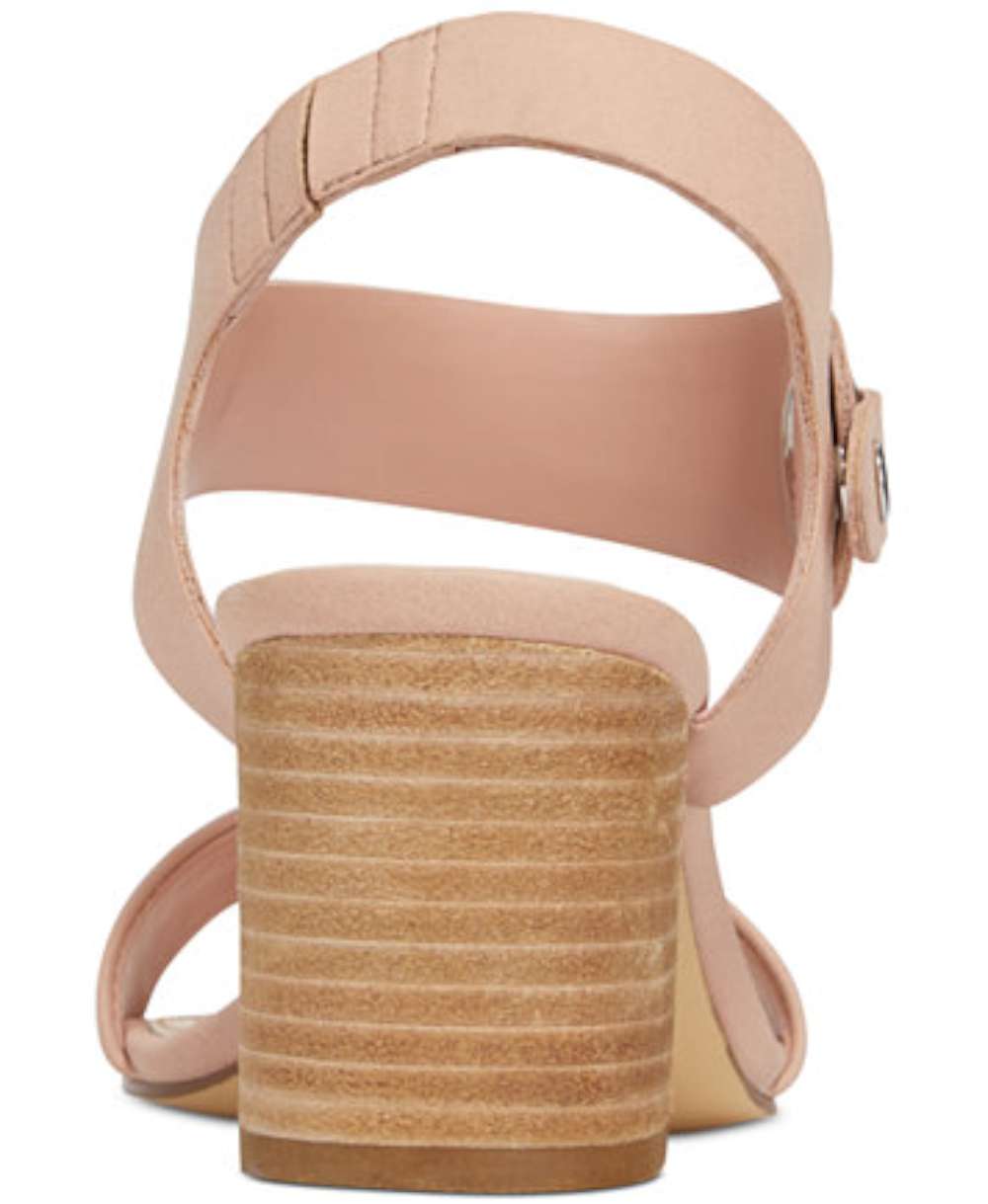 blush ankle strap sandals