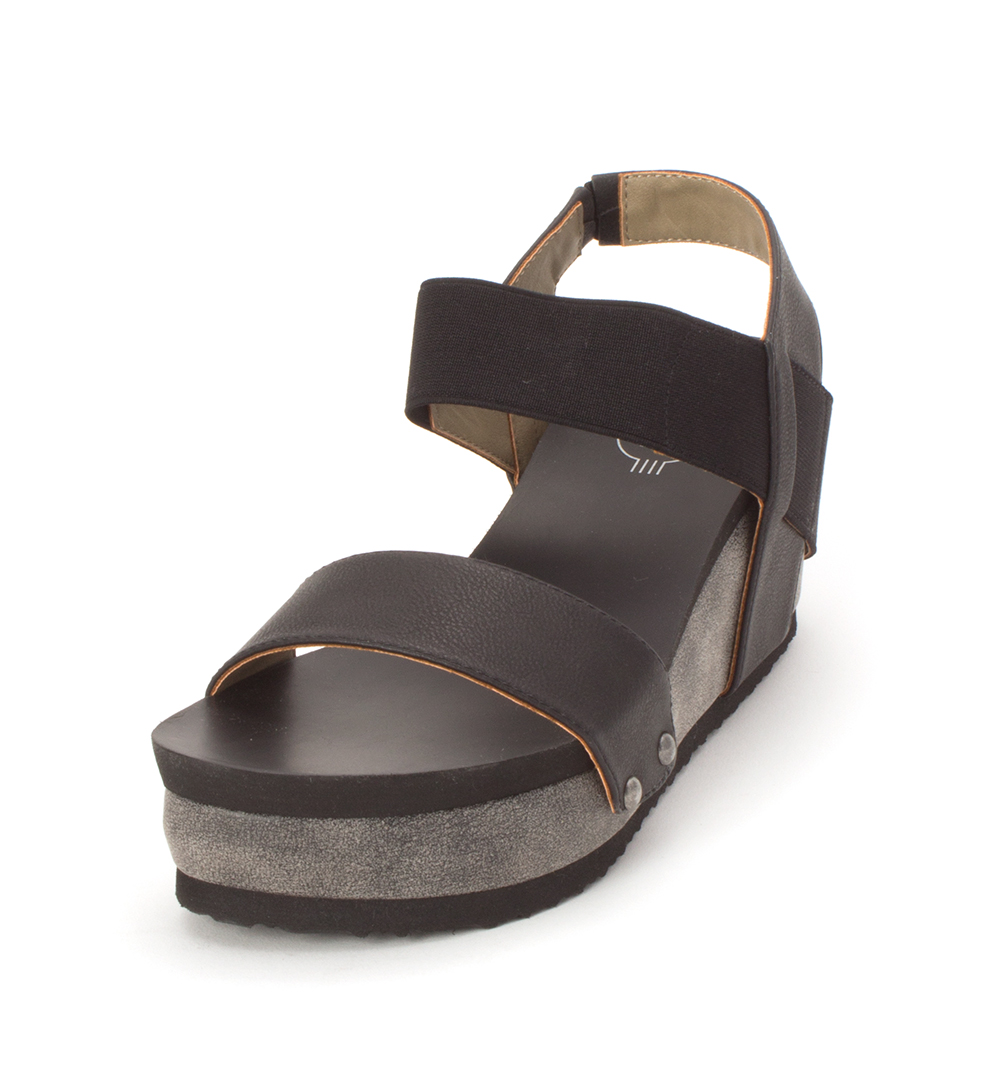 Hokus Pokus Womens Tala Open Toe Casual Platform Sandals, BlackGray, Size 7.0 2 | eBay